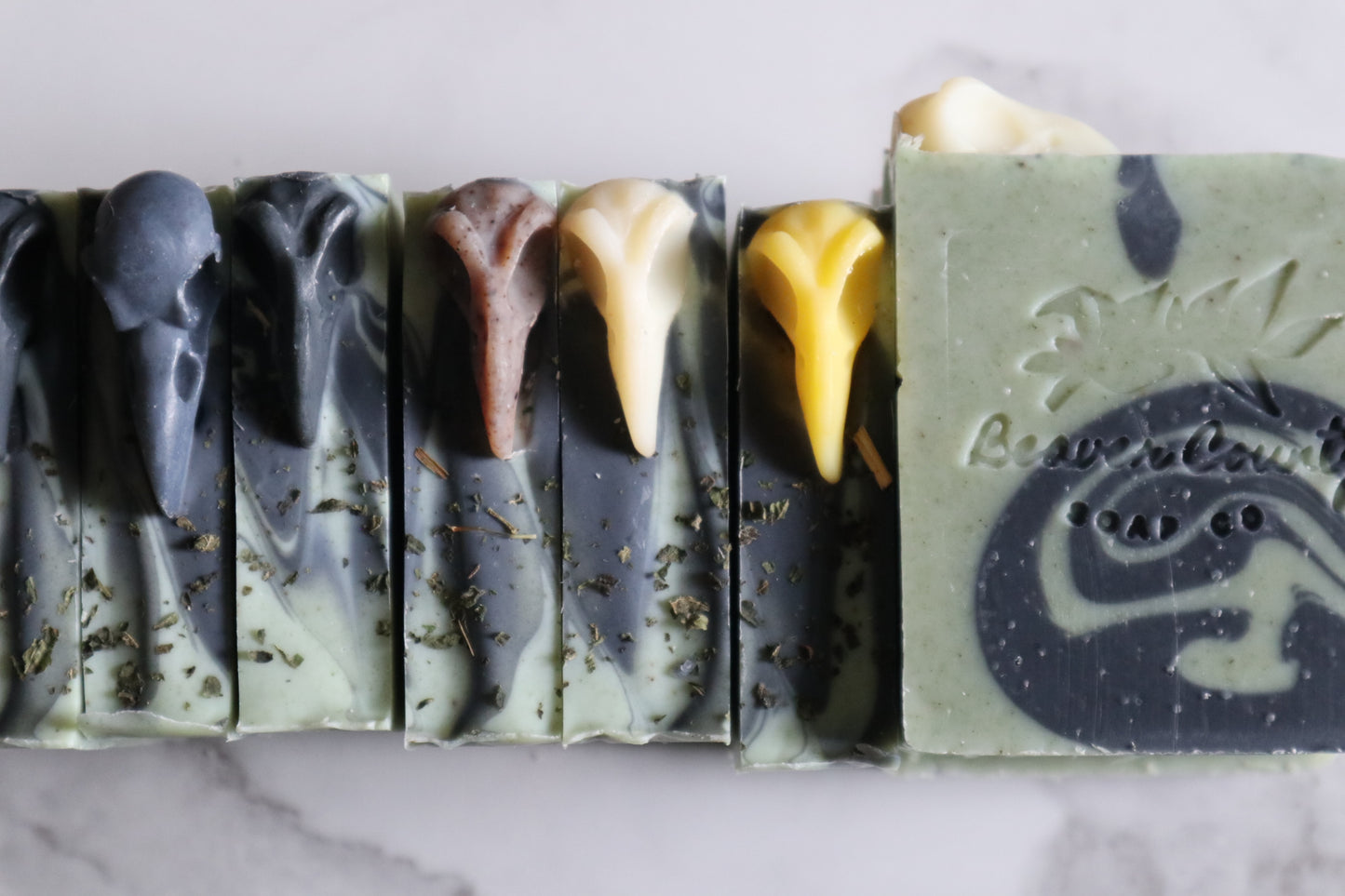 Graveyard - Peppermint & Eucalyptus Raw Goat's Milk Soap.