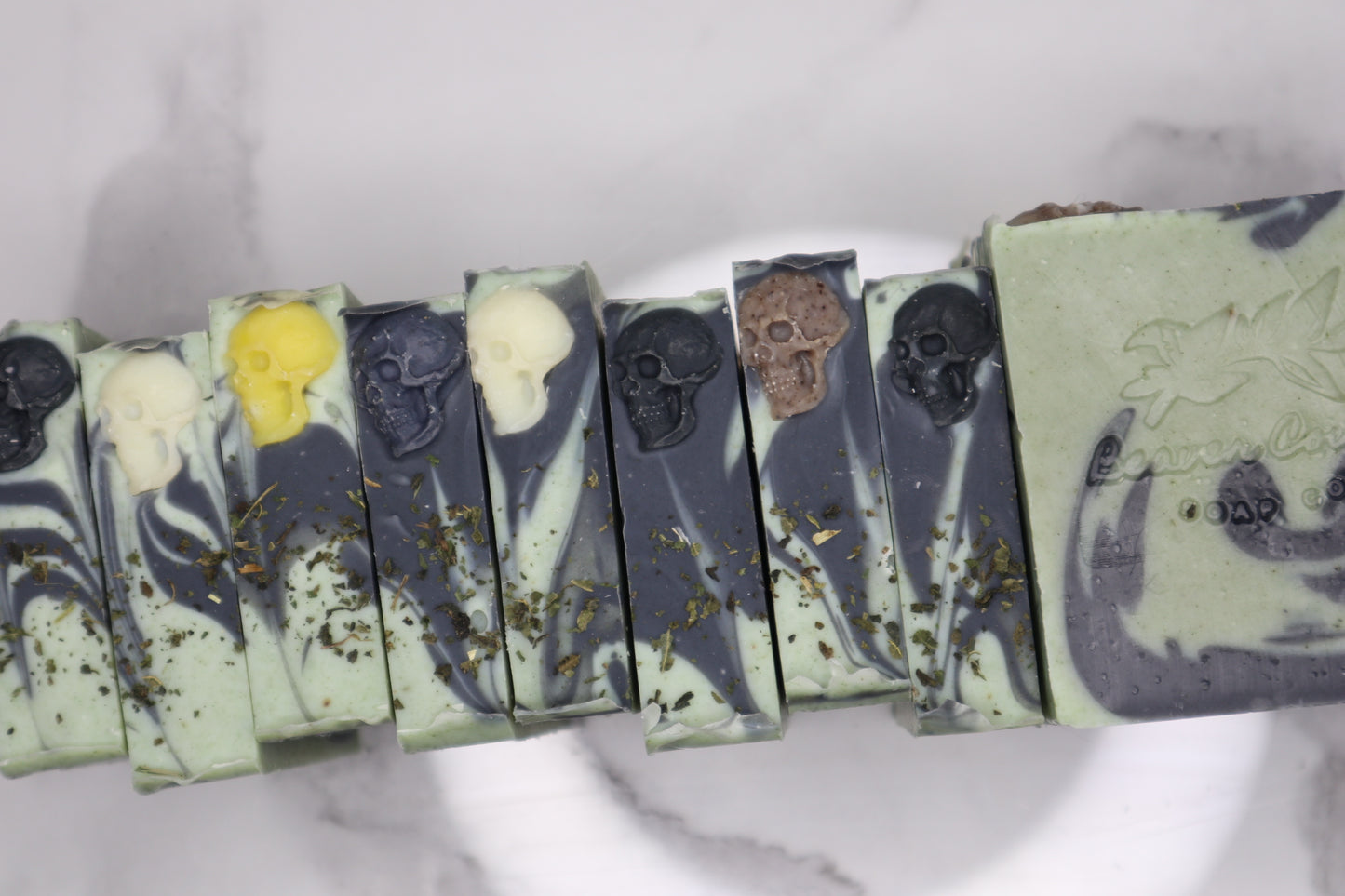 Graveyard - Peppermint & Eucalyptus Raw Goat's Milk Soap.