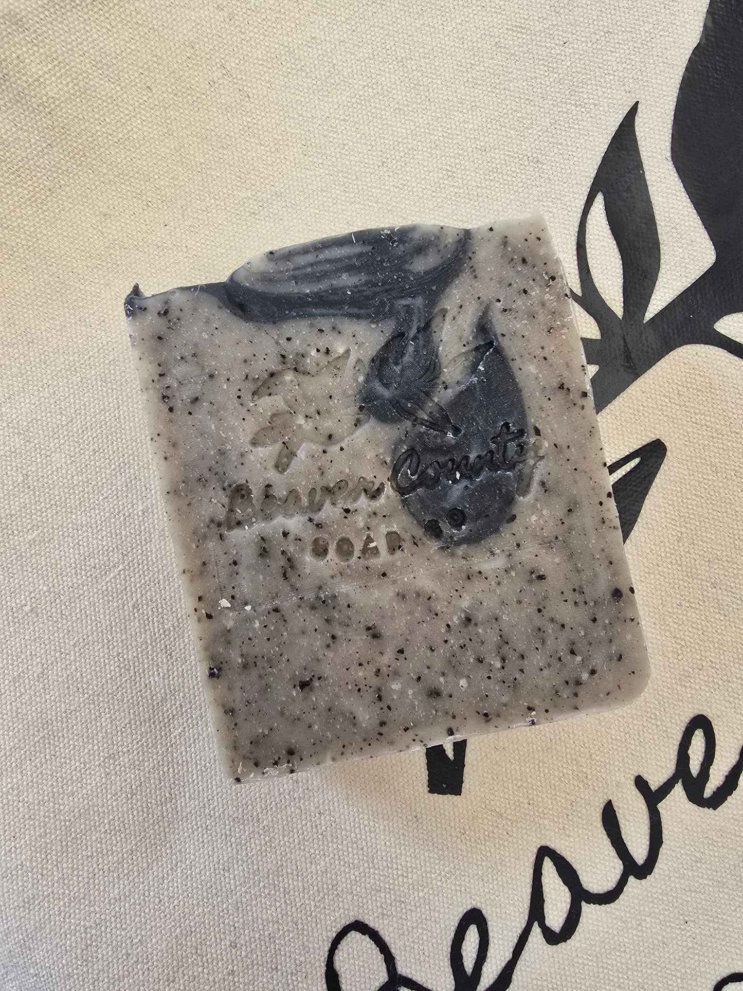 Triple Butter Black Pirate Coffee Co. Scrub Raw Goat's Milk Soap