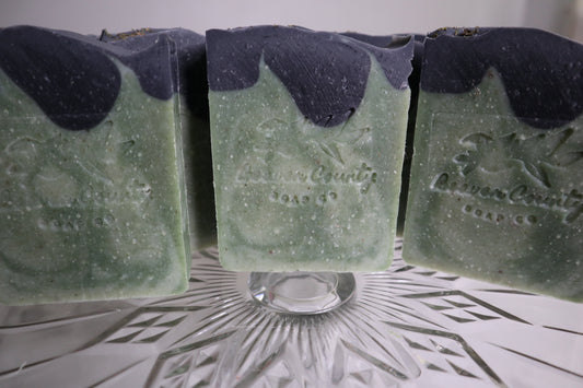 Peppermint & Cedarwood Raw Goat's Milk Soap