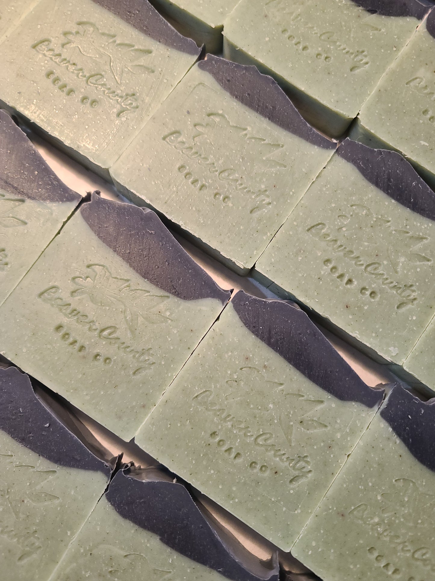 Peppermint & Cedarwood Raw Goat's Milk Soap