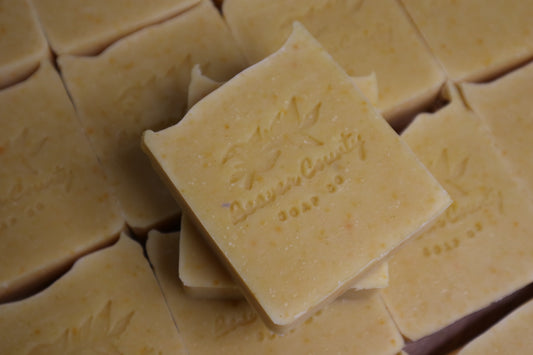 Orange & Lemon with Silk Raw Goat's Milk Soap