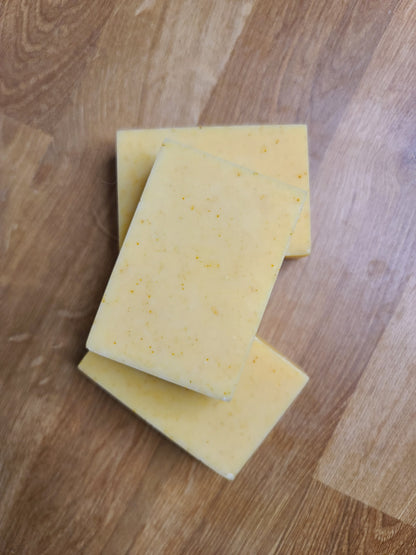 Orange & Lemon with Silk Raw Goat's Milk Soap