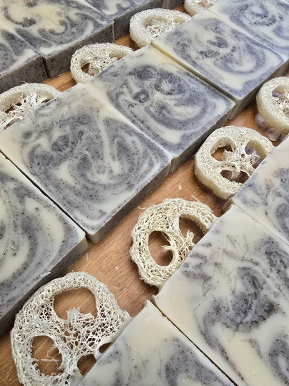 Vetiver & Lavender Raw Goat's Milk Soap
