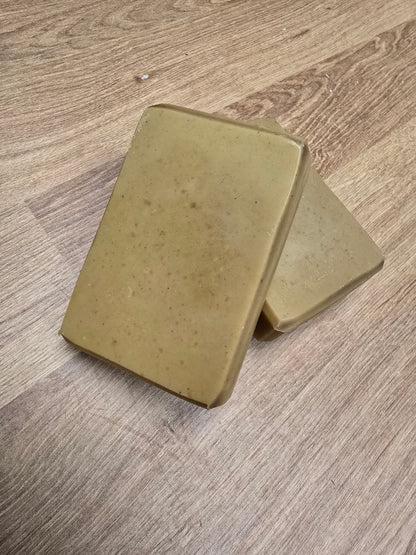 Vanilla & Peppermint Pumpkin Purée Raw Goat's Milk Soap